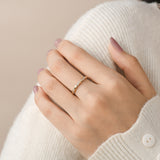 Estelle Pave Diamond and Solid Gold Twist Ring