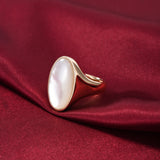 Meredith Mother of Pearl Oval Statement Ring