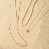 Henrietta Lariat Pearl and Diamond Necklace
