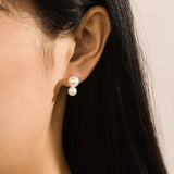 Lea Double Pearl Earrings