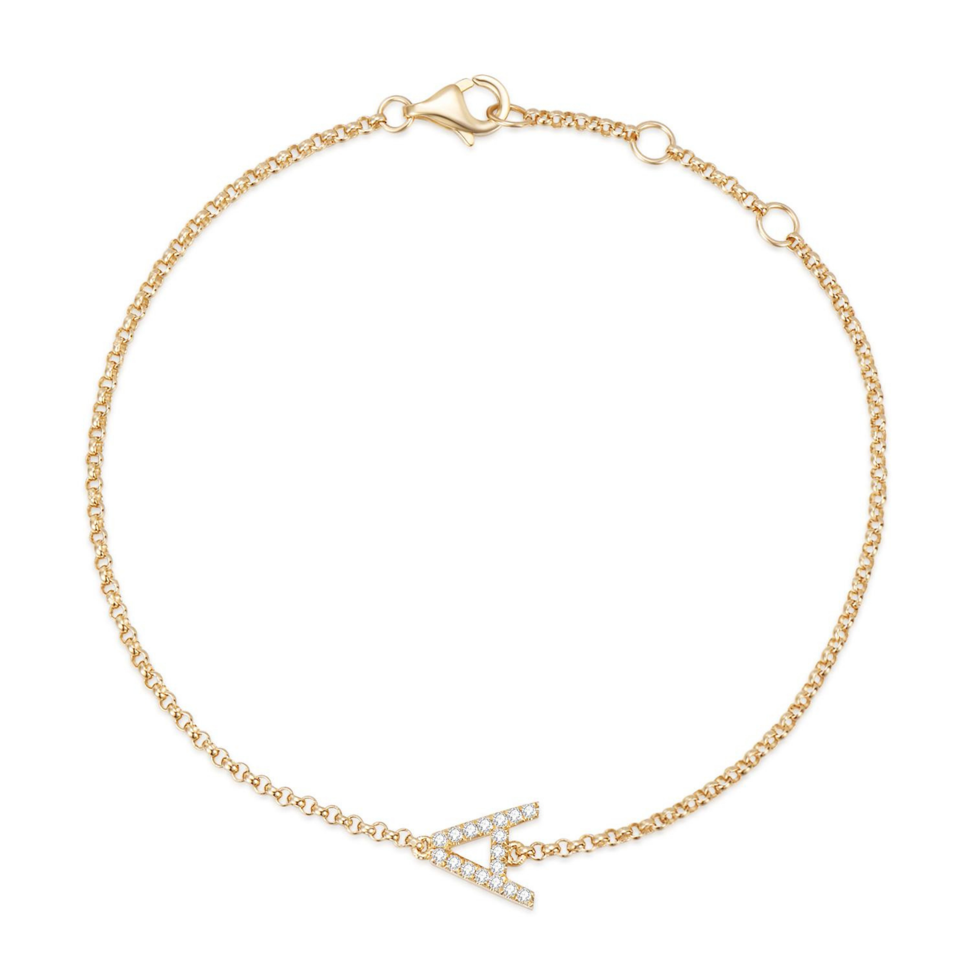 Initial discount diamond bracelet