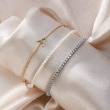 Diamond Pave Initial Bracelet