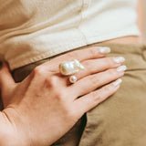 Mira Baroque Pearl Ring