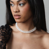 Maya Double Pearl Necklace