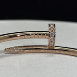 Cartier Juste Un Clou Bracelet - Classic Model, Semi-Pave Diamonds