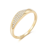 Gemma Pave Diamond and Solid Gold Ring