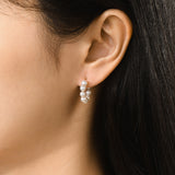 Louise Hoop Pearl Earrings