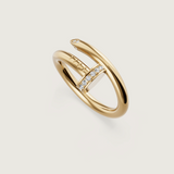 Cartier Juste Un Clou Ring - Classic Model, Semi-Pave Diamonds