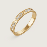Cartier Love Ring - Mini Model, Pave Diamonds